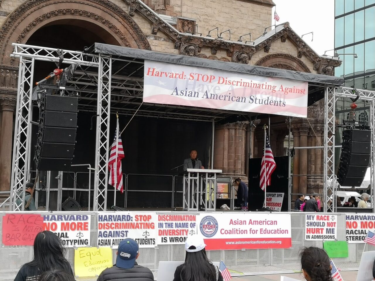 Boston SFFA Rally Speaker on Stage 2018